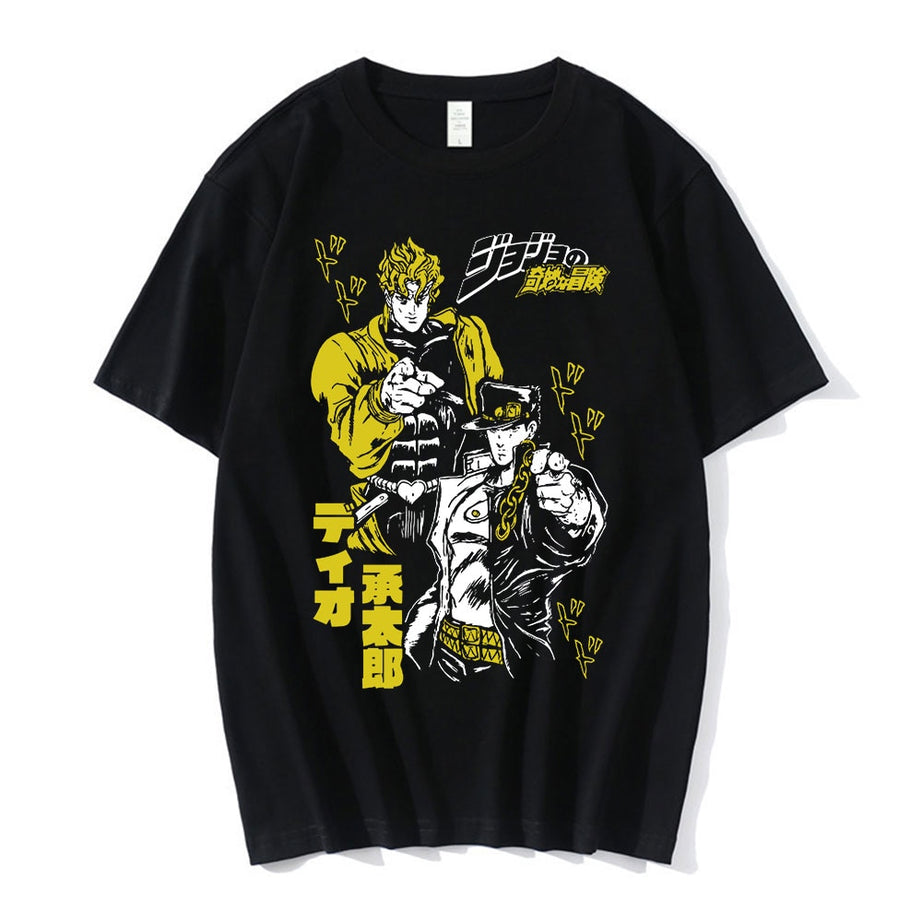 Anime  T Shirt  Jojo Bizarre Adventure Clothes Casual Loose Graphics Oversized Tops Tees Harajuku Short Sleeve