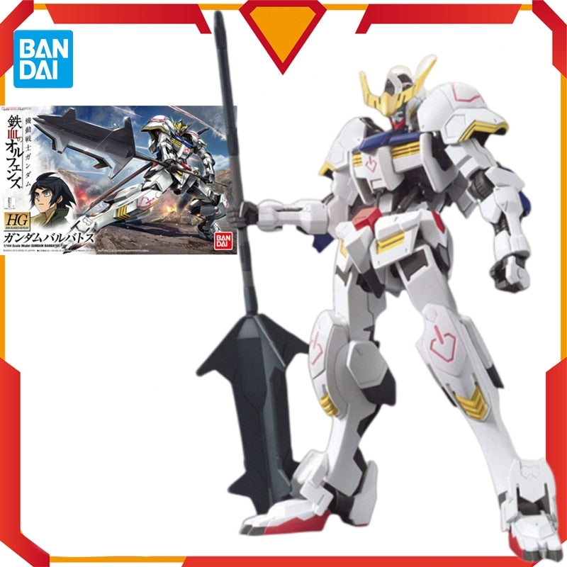 Bandai Original Anime Figure Gundam Model HG IBO 001 1/144 Jagged Barbatos Gundam Assembled Model Toy Birthday Gift