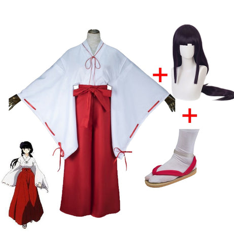 Inuyasha Kikyou Cute and Cool Anime Cosplay Costume High Quality