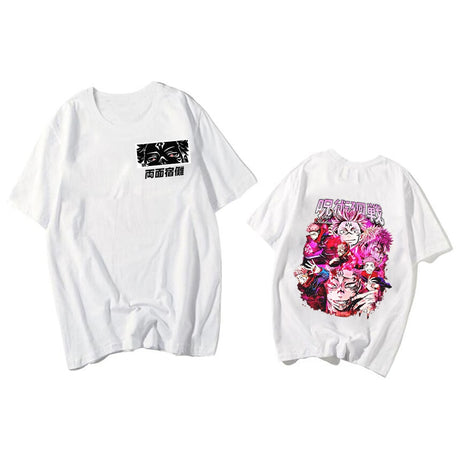 Ryomen Sukuna Jujutsu Kaisen T-shirts Clothing Summer Tshirts Jujutsu Kaisen Anime Oversized