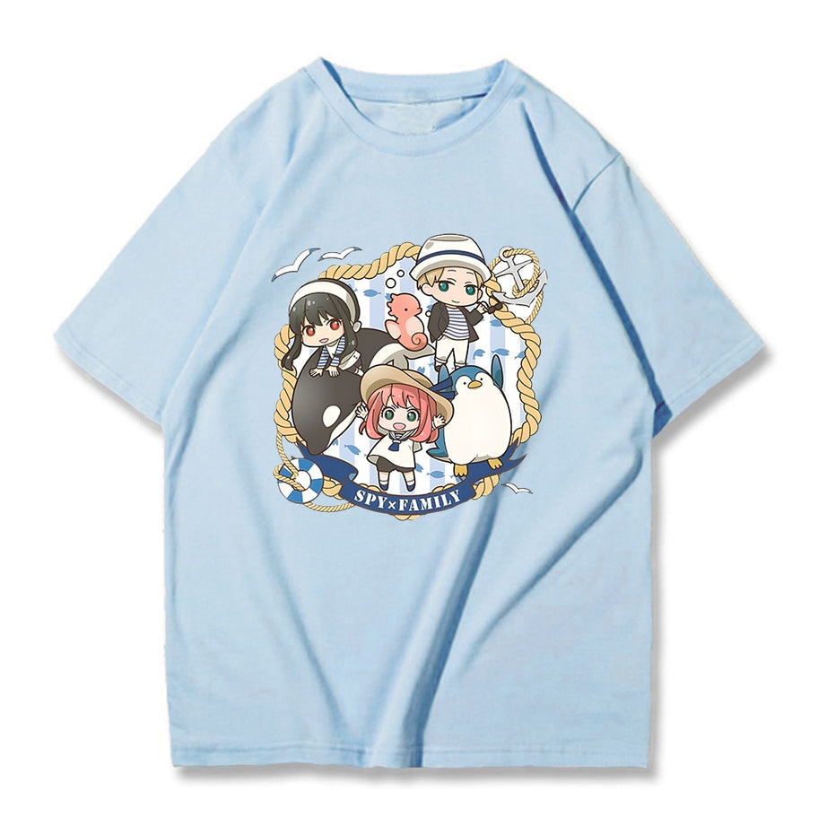 Spy x Family Tshirt Anya Forger Bond Anime Graphic T-shirt Short Sleeve