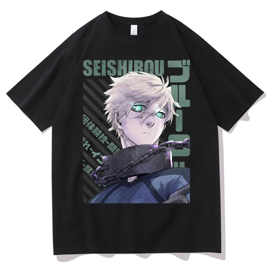 Best Blue Lock Seishirou Nagi Anime T-shirt High Quality