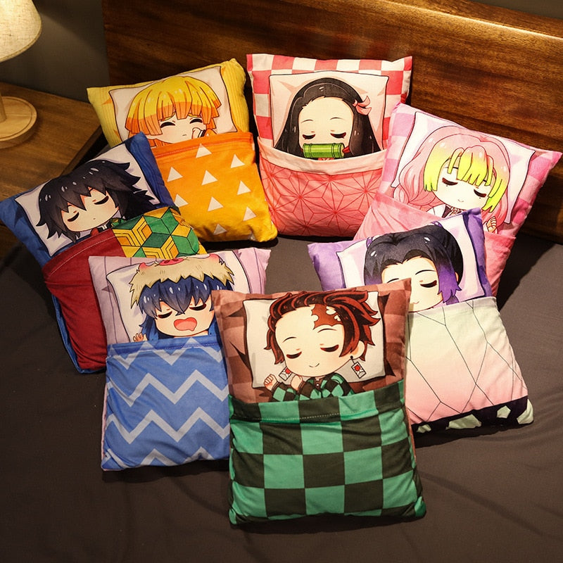 Demon Slayer Characters Cute Anime Plush Stuffed Pillow