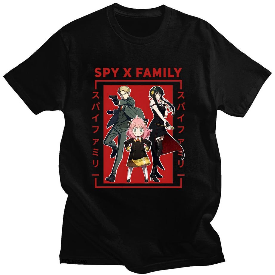 Forger Spy X Family T-shirt Streetwear Harajuku 100% Cotton