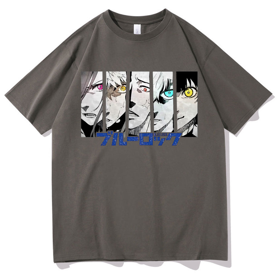 Kawaii Anime Blue Lock Isagi Yoichi Chigiri Hyoma Graphic T-shirt Tops Tees