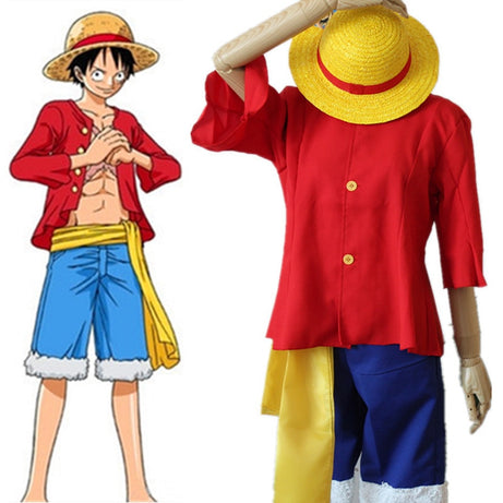 Anime Monkey D. Luffy Costume one piece cosplay costume