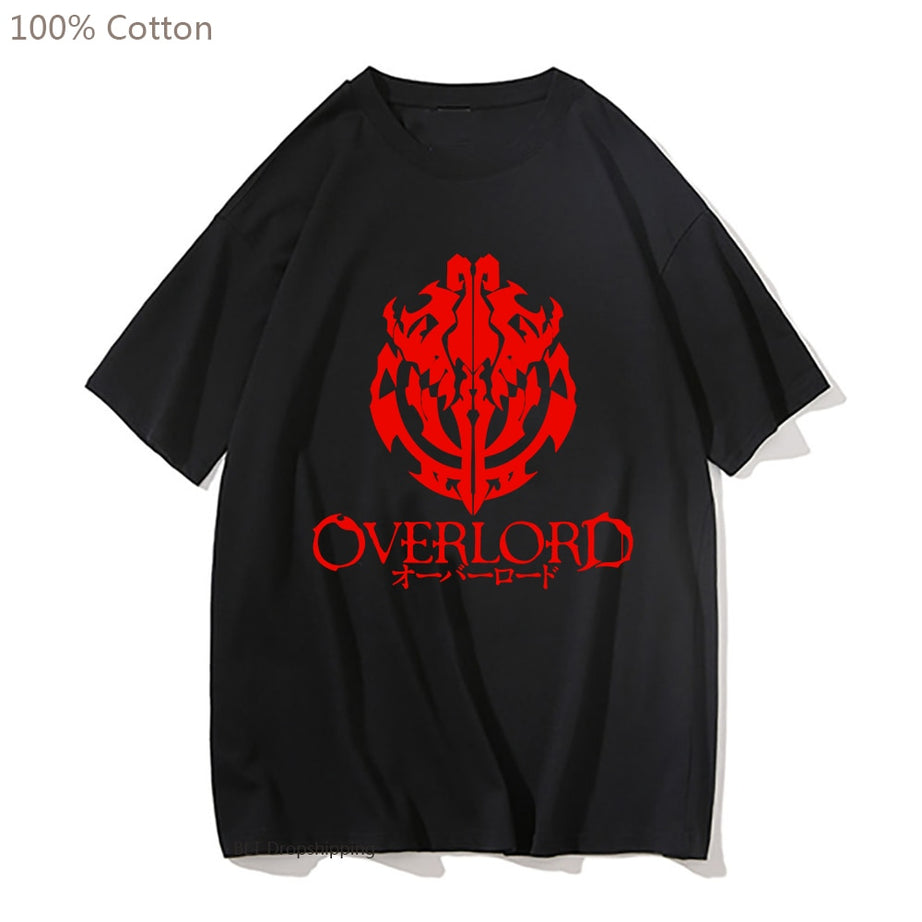 Guild Ainz Ooal Gown T-Shirt Best Overlord T Shirt Anime Graphic Short-Sleeve Oversize Tshirt