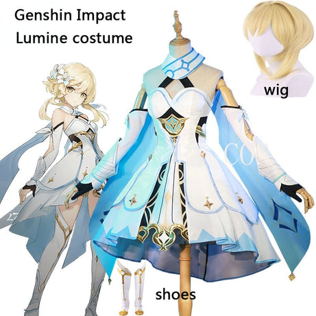 Anime Genshin Impact  Lumine Cosplay Costumes