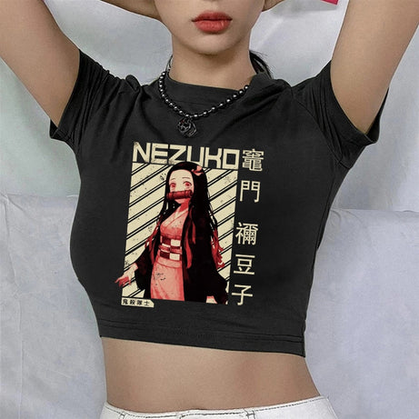 Nezuko Kimetsu No Yaiba Anime T-Shirt High Quality