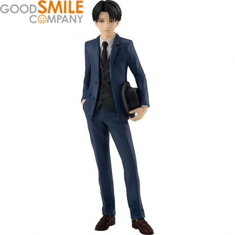 Original Good Smile Company Attack On Titan Levi Ackerman Uniform Version Pop Up Parade Collectible Anime Figure