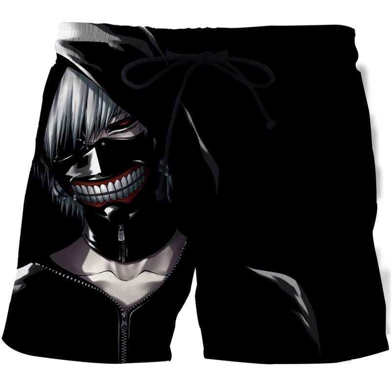 Tokyo Ghoul Beach Shorts Anime 3D Printed