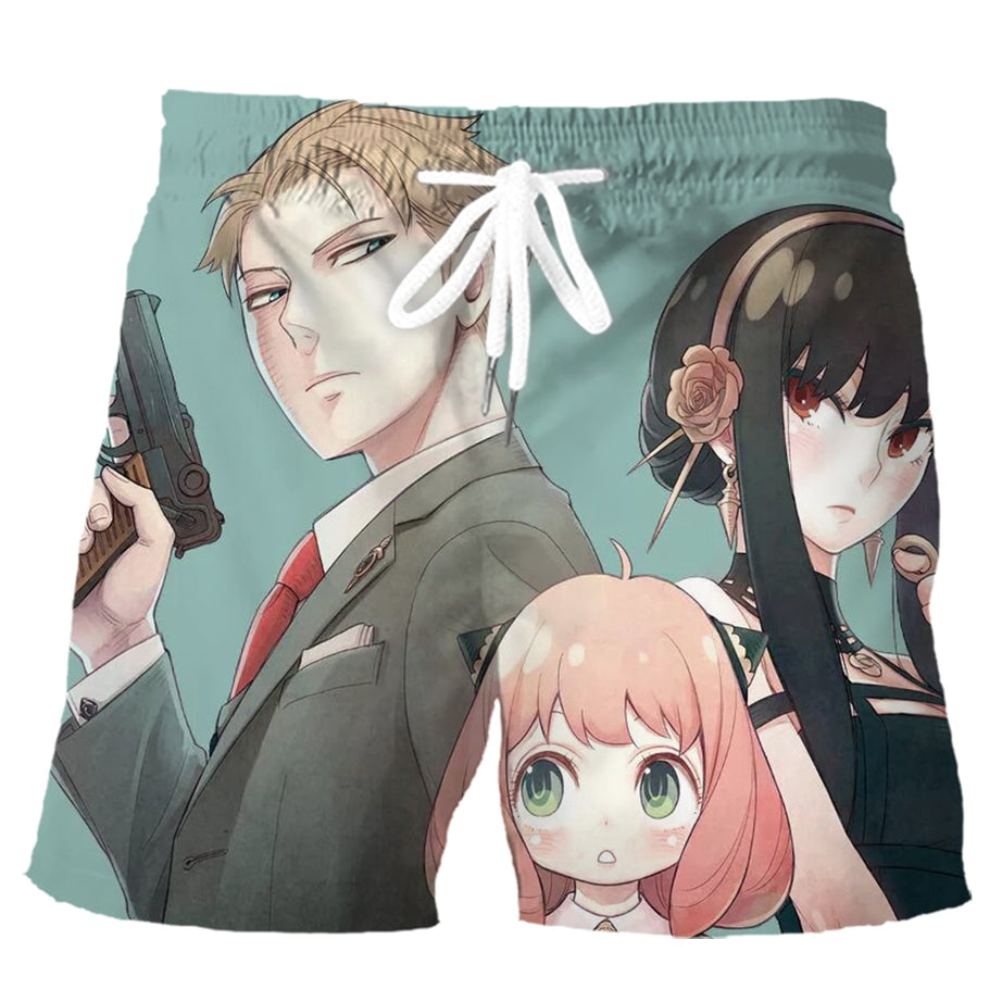 Anime Spy x Family Printed Shorts 3D Graphic Anime Cool Pants Shorts Sports Pants