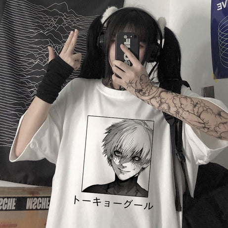 Anime Tokyo Ghoul Kaneki Ken Graphic Fashion Tshirt