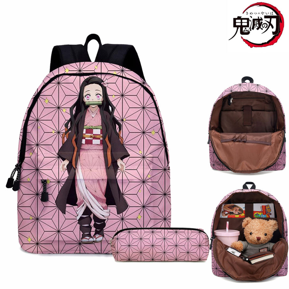 Demon Slayer: Kimetsu No Yaiba Cosplay School bag Anime Backpack Canvas Bag Backpack